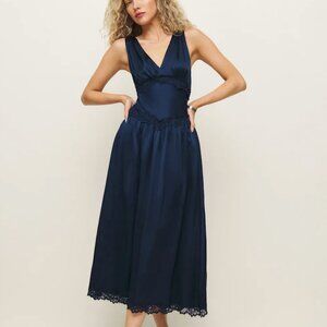 Reformation Stasia Silk Dress - Petite